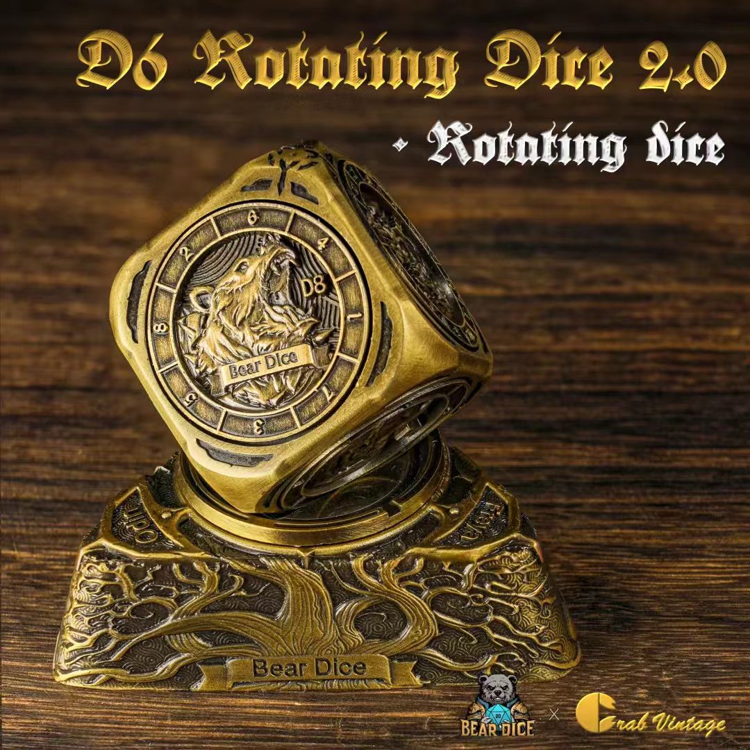 D6 Rotating Dice 2.0 Spinner EDC Toy