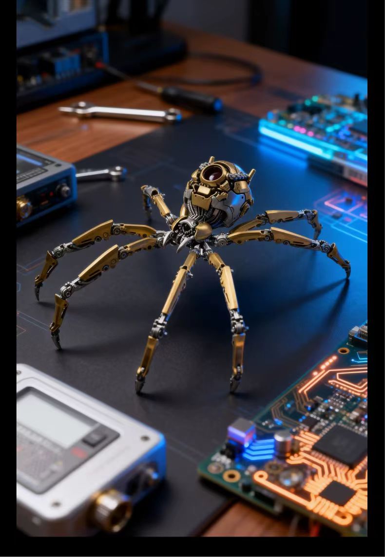 The Pecking Craftsman Mechanical spider EDC Toy